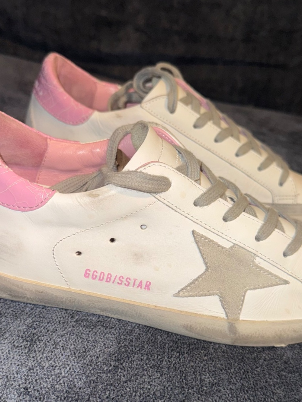 Golden Goose Superstar Pink White Leather Sneakers EU 39 Authenticated - Picture 7 of 16